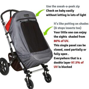 SnoozeShade Deluxe Buggy Sun Cover | Baby On The Move