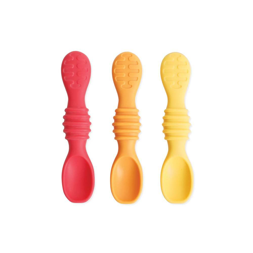 Bumkins Silicone Dipping Spoons, 3+ Months, 3 Pack