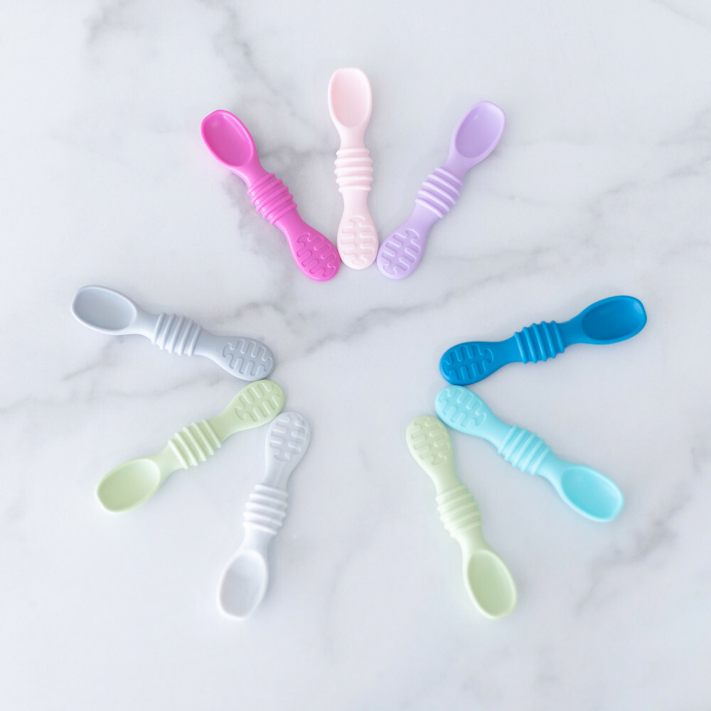 Bumkins Silicone Dipping Spoons, 3+ Months, 3 Pack