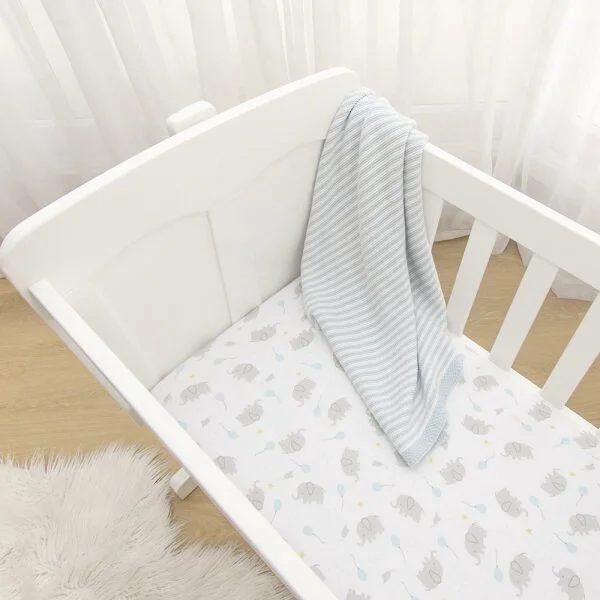 Living Textiles Bassinet Fitted Sheets 2pk Mason Baby On The Move