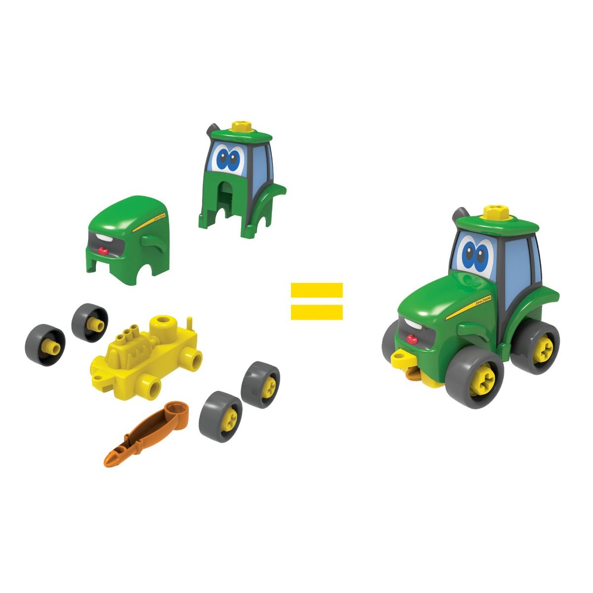 TOMY John Deer Build A Johnny Tractor Toy