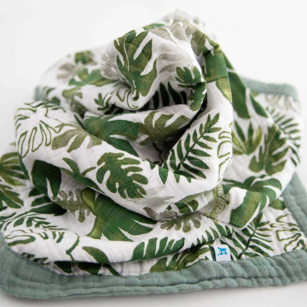 Little Unicorn Coprifasciatoio, Tropical Leaf - 100% Mussola di Cotone  unisex (bambini)