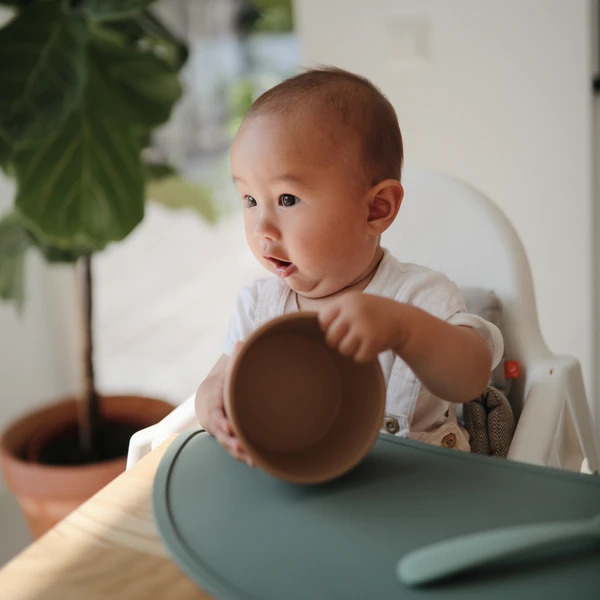 Mushie Silicone Suction Bowl - Baby On The Move