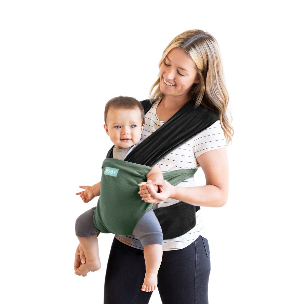 Easy store baby wearing