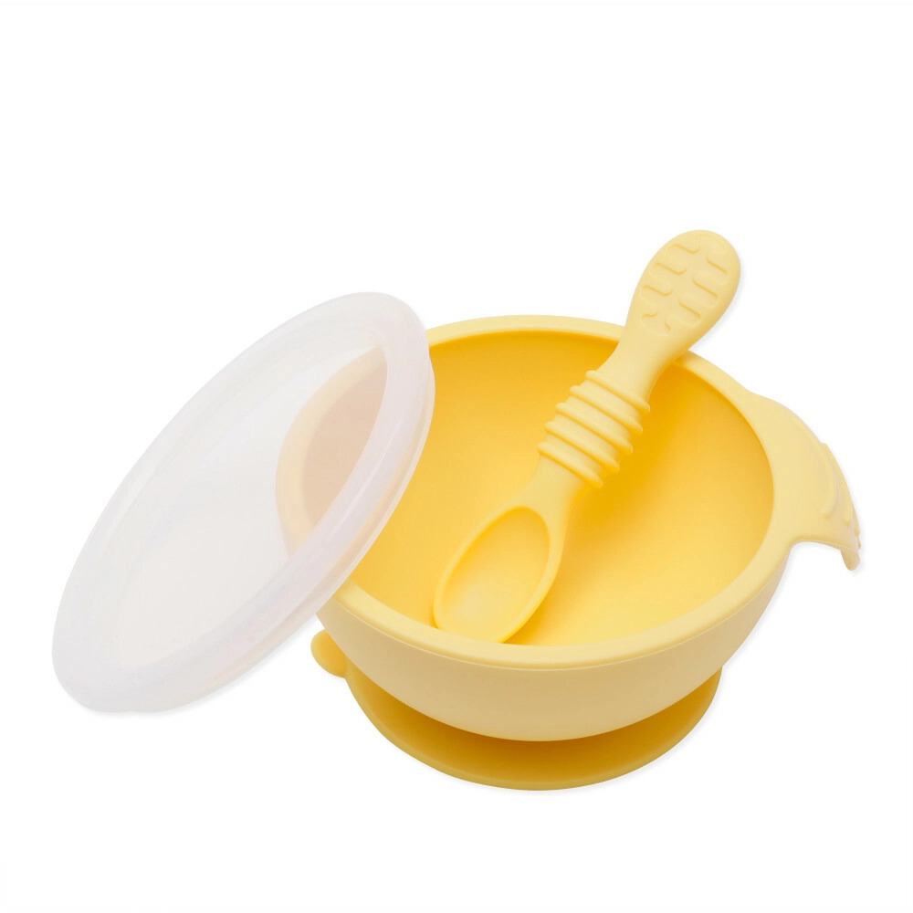 Bumkins Silicone First Feeding Baby Bowl Set - Sand - Size