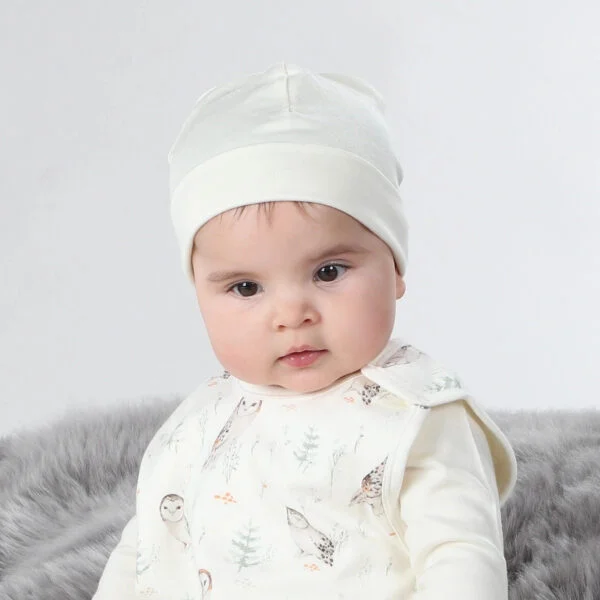 Cream baby sales hat