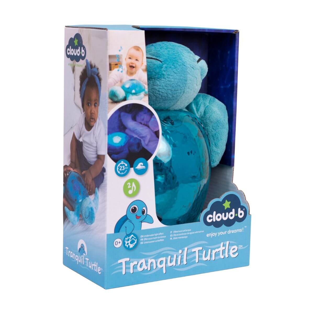 Cloud B Tranquil Turtle Night Light - Baby On The Move