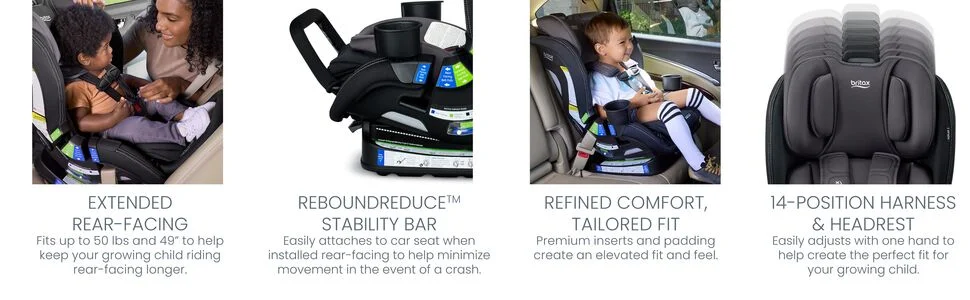 Britax extended rear sales facing